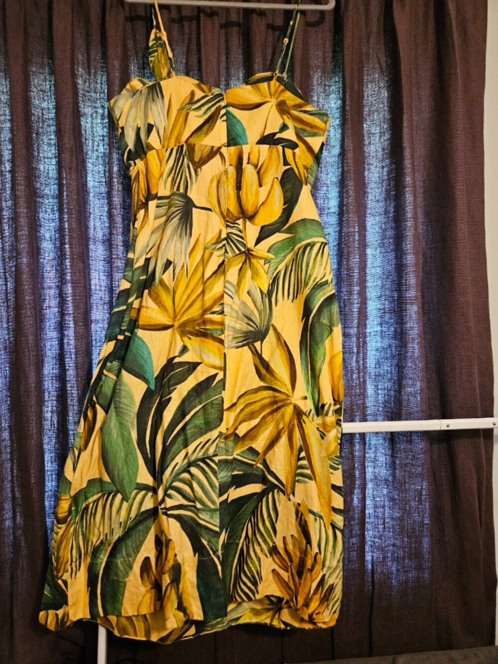 Yellow Bananart 3D Bodice Midi Dress - Picture 5 of 9